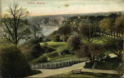 Clifton Downs — vista panorâmica — série 'Academy', editada por J. Allen Bickle, Bristol