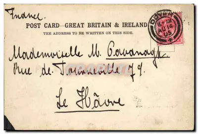 Prince of Wales Pier — vue du port de Dover — éditeur 'POST CARD-GREAT BRITAIN & IRELAND' n°4071 — Verso