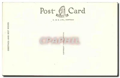 Eastbourne — vista panorâmica — S. & E. LTD., Hastings, n° 9805 — Verso
