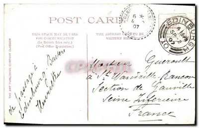 Monument Linton i Register House w Edynburgu — The Art Publishing Company Glasgow — Rewers