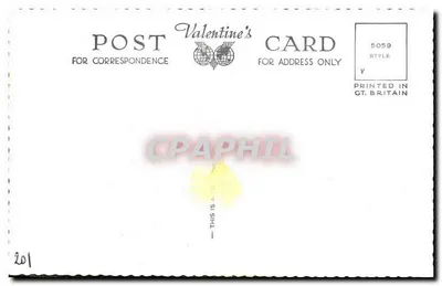 Pamiątka wojenna Amerykańsko-Szkocka — Edynburg — Styl kartki sercowej 5059 — Rewers