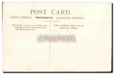Mons Meg, Edynburg — historyczny kanon na zamku — The Picture Post Card Bureau, Edynburg — Rewers