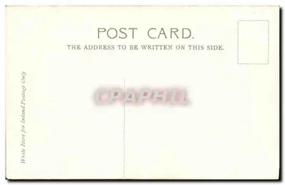 West Princes Street Gardens, Edinburgh — widok panoramiczny z pagórkiem i budynkami — wydrukowane przez W. and S., Ltd., D., dla The Picture Post Card Bureau, Edinburgh — Rewers