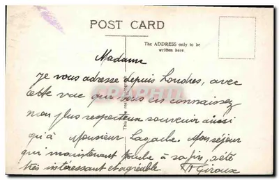 Westminster Abbey, West Front, Londyn — seria 86 — wydawca nieznany — Rewers