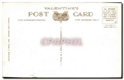Nawia Altar, Westminsterska Katedra — widok wewnętrzny gotycki — Valentine's Post Card, n° 135 — Rewers