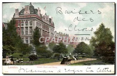 Londres — Hotel Cecil and Savoy — Peacock Brand