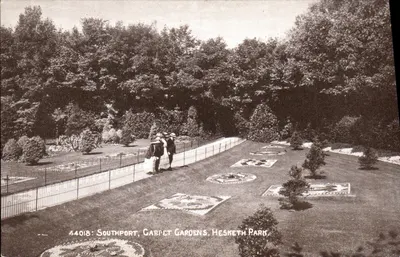 Southport, Jardins de Tapete, Hesketh Park — série 44018 — Sériatone Series, The Photocrom Co Ltd, Londres