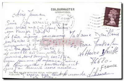 Pipe Major — Royal Highland Fusiliers — Graphphil — Verso