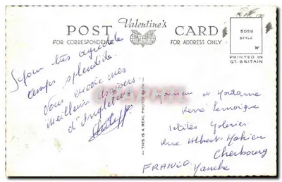New Brighton — widok panoramiczny — styl kartki pocztowej Valentine's 5059 — Rewers