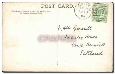 CARTE PHOTO Oakham — Verso
