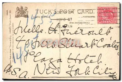 Royal United Service Museum — Londres — Tuck's Post Card n°201 — Verso