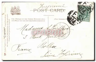 Museu de História Natural, South Kensington, Londres — editor R. Tuck & Sons — Verso