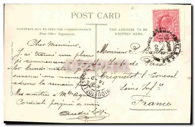 Palace Yard Westminster — Londres — E. Gordon & Son Editor — Verso