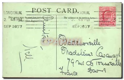 Londyn — Pomnik Alberta 'Europa' — LL. n° 215 — Rewers