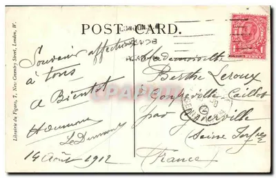 LONDON — Queen Victoria Memorial — LL. — n° 322 — Verso