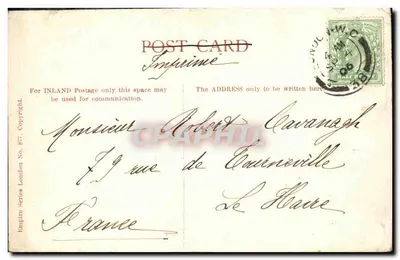 Monumento ad Albert — Londra — Serie Impero numero 877 — Verso