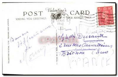 Chór klasztoru Westminstera — widok na wschód — Valentine & Sons, Ltd., Dundee and London, nr H.3947 — Rewers