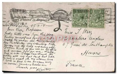 Thorpe Bay, Southend on Sea — widok promenady i tramwaju — wydawca B.P.C. Copyright 1917 — Rewers