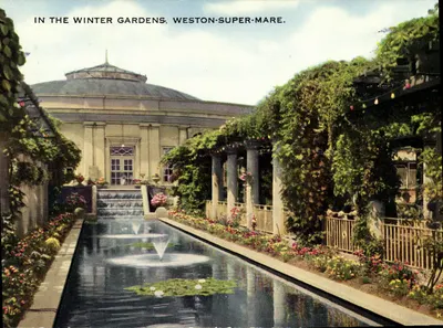 Jardins de Inverno — Weston-Super-Mare — Carta Postal Valesque