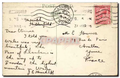 Pass of Llanberis — 644 — C. H. Philby & Co. (wydawca) — Rewers