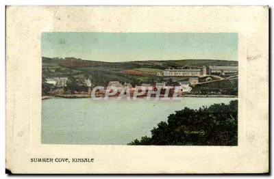 Summer Cove, Kinsale — vista do porto e dos edifícios — editor J.T. Wood & Co.