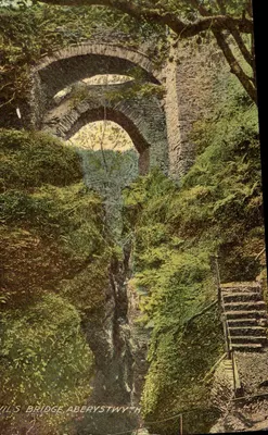 Ponte de Devil's Bridge — Aberystwyth — editor não identificado