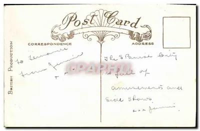 Cidade Espanhola, Whitley Bay — vista da promenade e do edifício principal — Produção Britânica — Verso