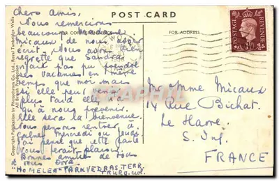 Catedral de Truro, O Painel do Altar — editor Photocrom Co. Ltd., n° 71585 — Verso