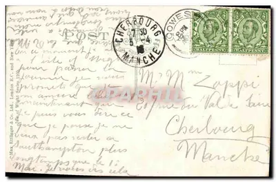 Promenade & R.Y.S.C. Cowes, I of W. — Éditeur Max Billuger & Co. Ltd. (Isle of Wight Series 1105) — Verso