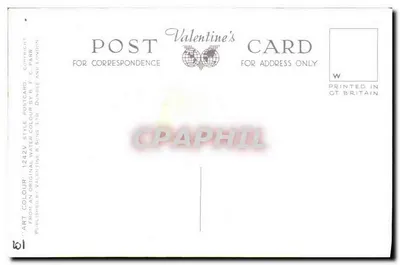 Rothesay vista de Skeoch Wood — vista panorâmica — Valentine's Postcard — Verso