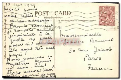 O ponte da Wye em Hereford — editor Shesham Bucks Ltd. n° 1457 — Verso