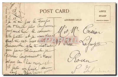 Stonebyres House — Editor W. Higgin & Co. — N.º 226 — Verso