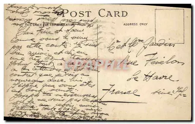Lands End. Longship's Lighthouse & Reef — Wilesdale, 4 de julho de 1928 — Verso