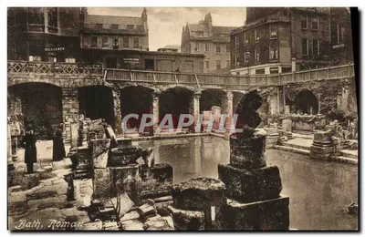 Bath, Banhos Romanos — editor Frith & Co. Ltd. Reigate, série Frith's Series