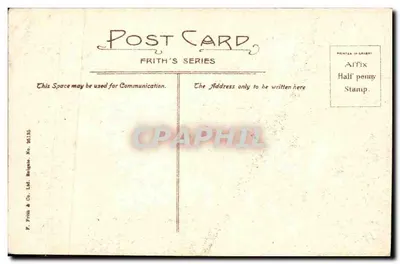 Bath, Banhos Romanos — editor Frith & Co. Ltd. Reigate, série Frith's Series — Verso
