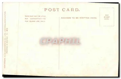 Wsiasta wybrzeżna — widok z Penarth — S. Hildesheimer & Co. Ltd., Londyn & Manchester, nr 1572 — Rewers