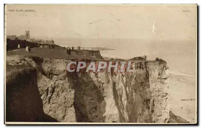 East Cliff, Cromer — vista das falésias e do porto — editor não identificado, n° de série 18111