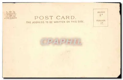 Bilhete postal antigo Dunstanborough Castle — Verso