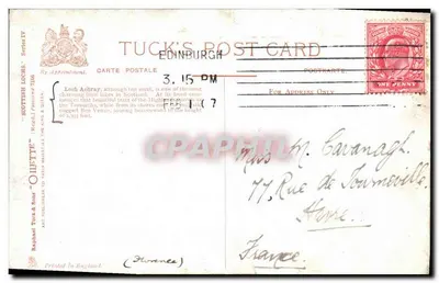 Loch Achray — Wydawca Tuck & Sons, seria IV — Wydawca Tuck & Sons, seria IV — Rewers