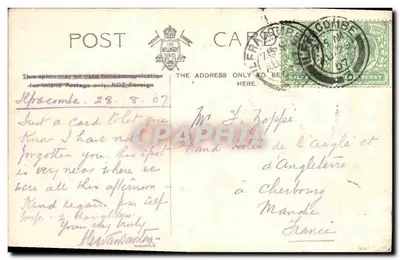 Molo Point — około 1½ mili od Hotelu Manor w Lee Bay — wydawca nieznany — Rewers
