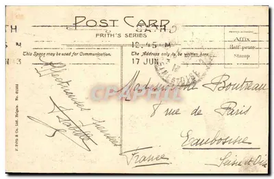 Abadia de Bath, Nave Leste — F. Frith & Co. Ltd. série 01638 — Verso