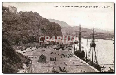 Porto de Portmadoc — mostrando Bron-y-Garth — editor Sépiatone, n° 38575