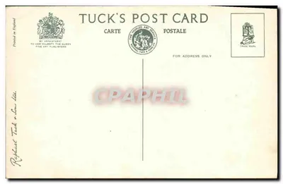 Piaszczysty wybrzeże z daleka, Littlehampton — Tuck Card nr LTHN 3 — Rewers