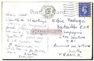 Zamki i klasztory w Sussex — Zamek Pevensey, Zamek Bodiam, Zamek Lewes, Klasztor Battle, Zamek Hastings, Klasztor Wilmington, Zamek Arundel, Zamek Camber — wydawca nieznany, nr serii 48 — Rewers