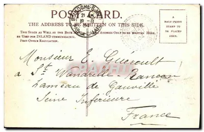 Folkestone - A Praia do Píer — JW&S 601 — editor Brussel — Verso