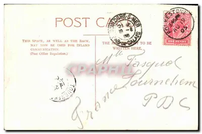 The Leas — Folkestone — No. 1225 — Verso