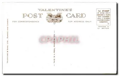The Common, Harpenden — widok krajobrazu z jeziorem i budynkami — Valentine & Sons Ltd, Dundee — Rewers