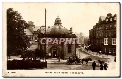 Bilhete postal antigo Royal Pump Room Harrogate