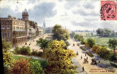 Harrogate - Prospect Place & Stray — Tuck's Post Card n° O'LETTE