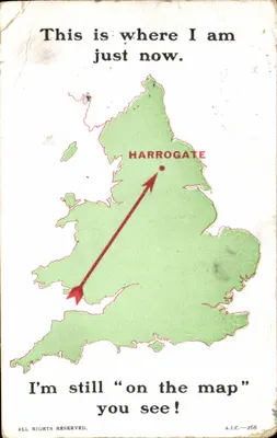 Bilhete postal antigo Harrogate